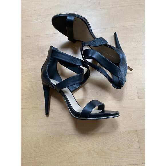 Kenneth Cole NY  "Brooke Cross" Black Women sz 8 NEW heel sandal strappy - Picture 2 of 8